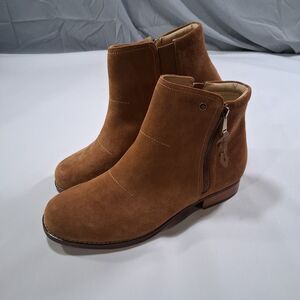 Spenco Ivy Women’s Suede Ankle Boots Brown Comfort Arch Support 11B